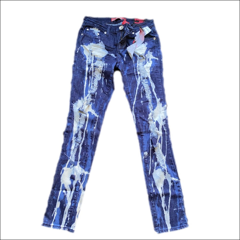 Bleached ripped Jeans